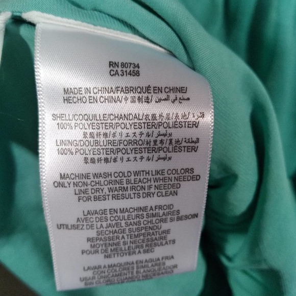 BCBGMAXAZRIA Light Aqua Smocked Lara Dress - Picture 11 of 13